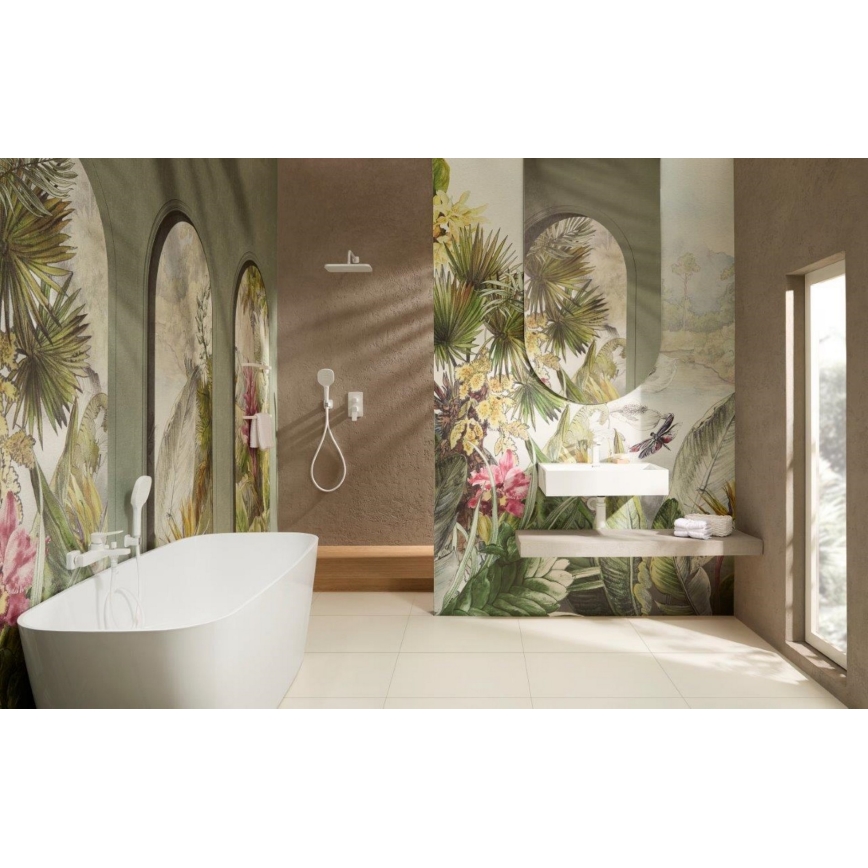 KFA Armatura 4529-501-44 - Sprchová súprava s podomietkovou batériou MALAGA biela