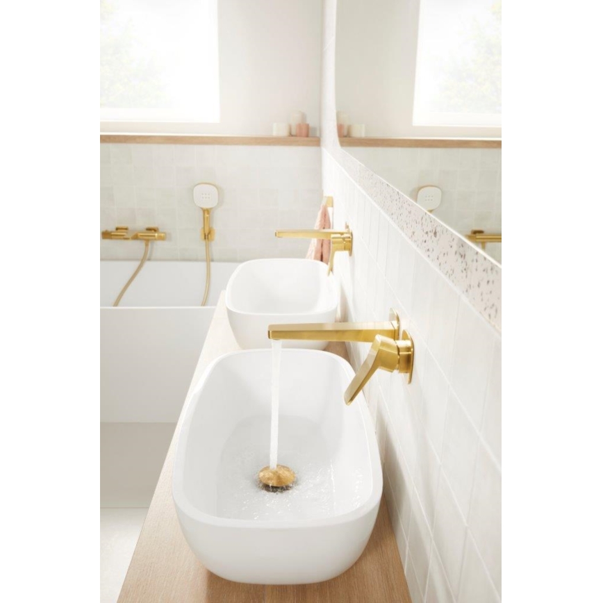 KFA Armatura 4529-810-31 - Umývadlová batéria pre podomietkovú inštaláciu MALAGA kartáčované zlato