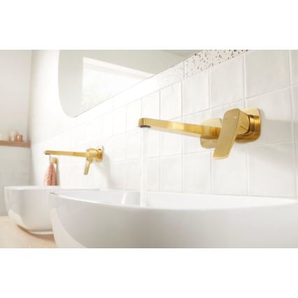 KFA Armatura 4529-810-31 - Umývadlová batéria pre podomietkovú inštaláciu MALAGA kartáčované zlato