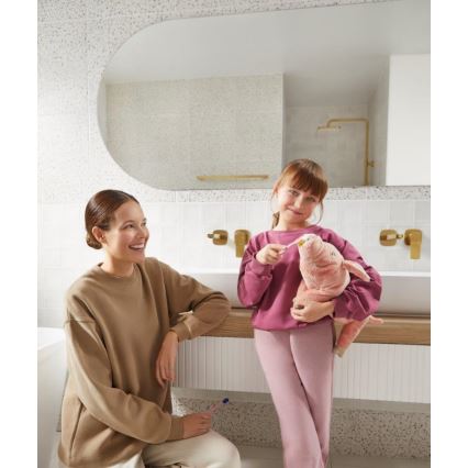 KFA Armatura 4529-810-31 - Umývadlová batéria pre podomietkovú inštaláciu MALAGA kartáčované zlato