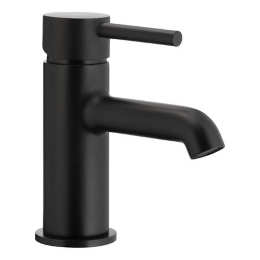 KFA Armatura 5032-815-81 - Umývadlová batéria + výpust s prepadom MOZA 15,2 cm matná čierna