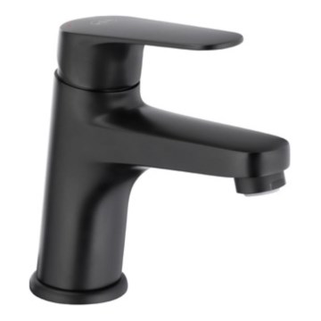 KFA Armatura 5552-815-81 - Umývadlová batéria + výpust s prepadom OTAVA 15 cm matná čierna