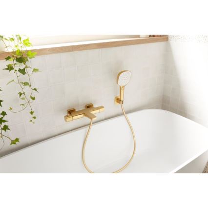 KFA Armatura 5754-010-31 - Termostatická vaňová batéria MALAGA, kartáčované zlato