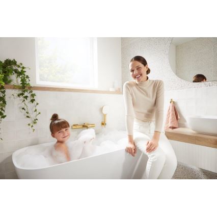 KFA Armatura 5754-010-31 - Termostatická vaňová batéria MALAGA, kartáčované zlato