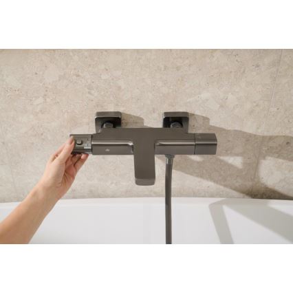 KFA Armatura 5754-010-61 - Termostatická vaňová batéria MALAGA metalická sivá