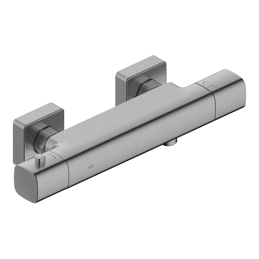 KFA Armatura 5756-010-61 - Termostatická sprchová batéria MALAGA metalická sivá
