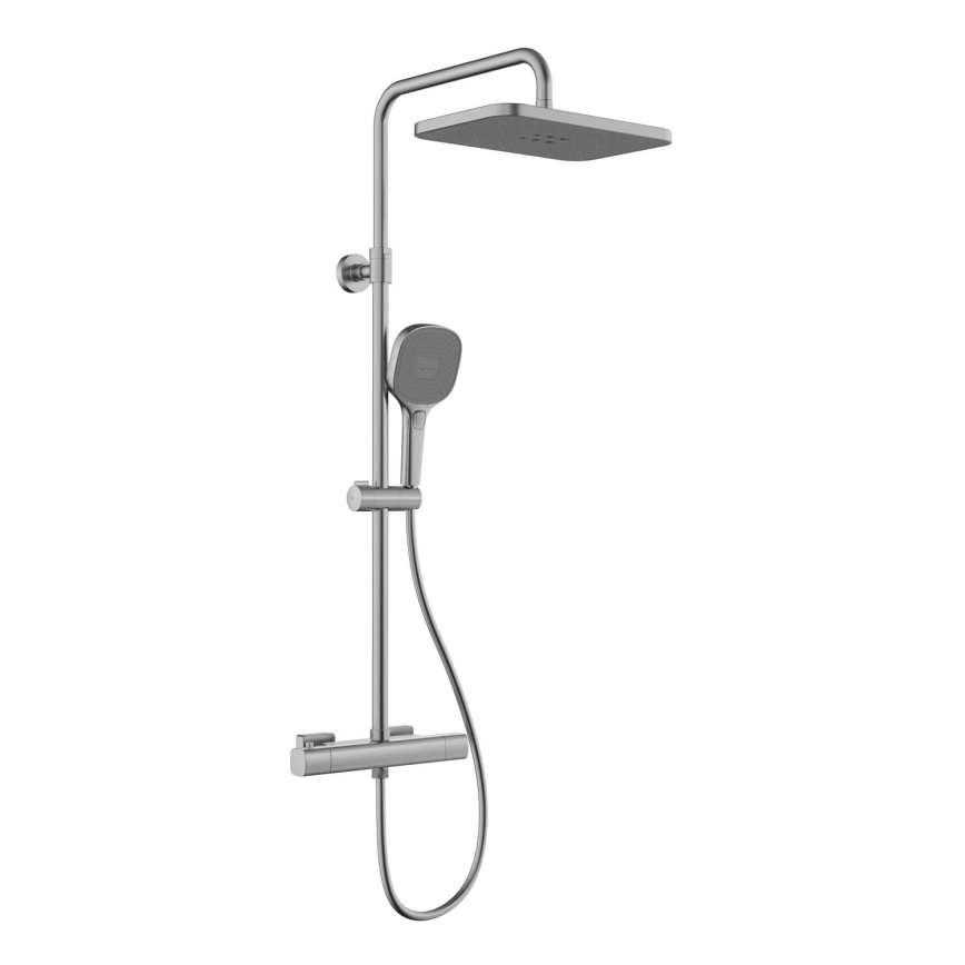 KFA Armatura 5756-910-61 - Sprchová súprava s termostatickou batériou MALAGA metalická sivá