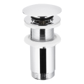 KFA Armatura 660-253-00 - Umývadlová výpust bez prepadu CLICK-CLACK pr. 6,6 cm lesklý chróm
