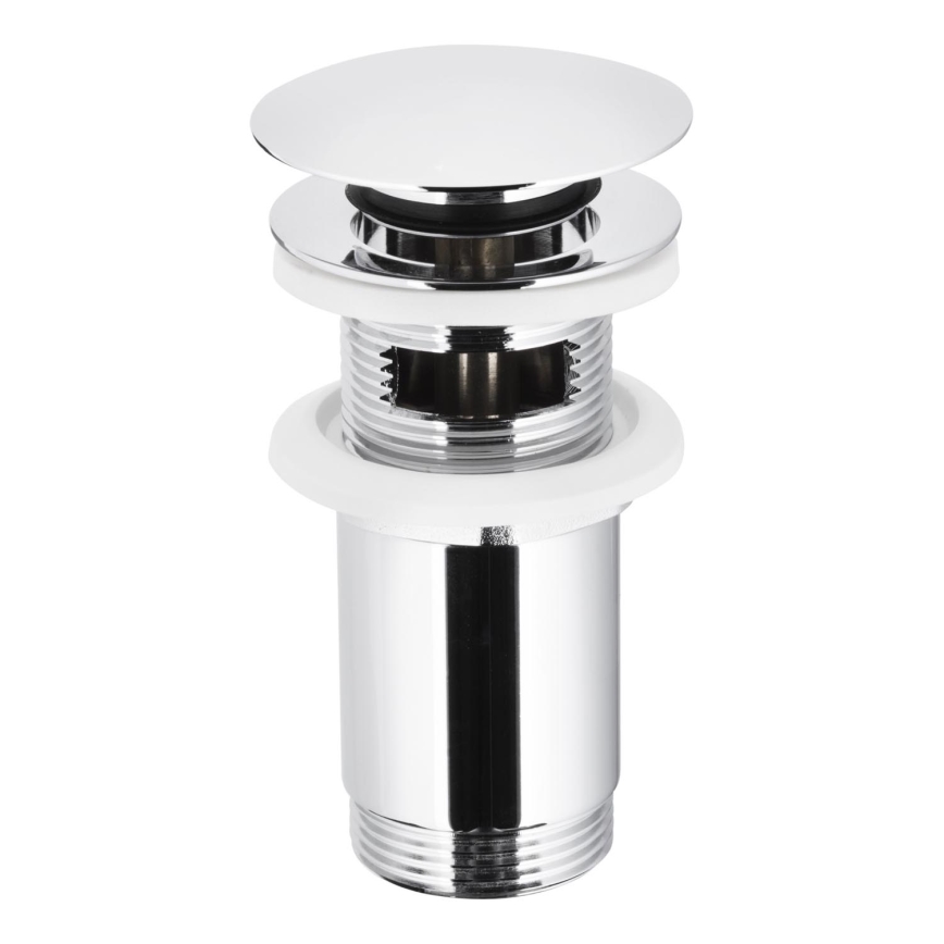 KFA Armatura 660-254-00 - Umývadlová výpust s prepadom CLICK-CLACK pr. 6,6 cm lesklý chróm