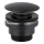 KFA Armatura 660-310-81 - Umývadlový výpust CLICK-CLACK pr. 6,6 cm mosadz/matná čierna