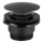 KFA Armatura 660-320-81 - Umývadlový výpust CLICK-CLACK pr. 6,6 cm nerezová oceľ/matná čierna