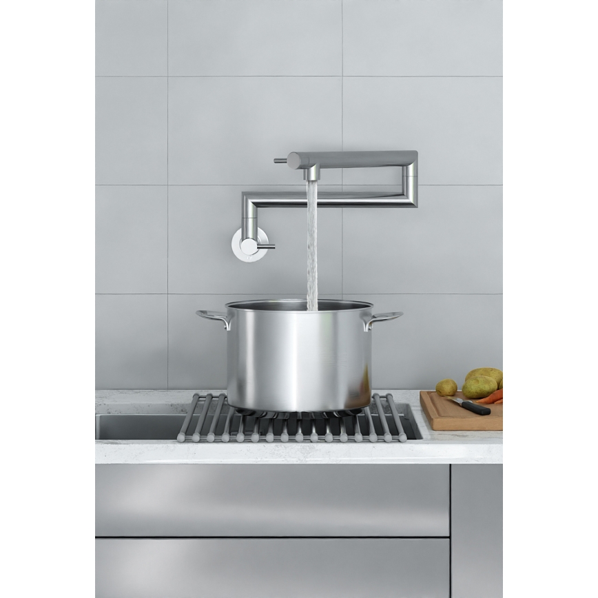 KFA Armatura 6623-030-22 - Kuchynská batéria s kĺbom DUERO POT FILLER nerez