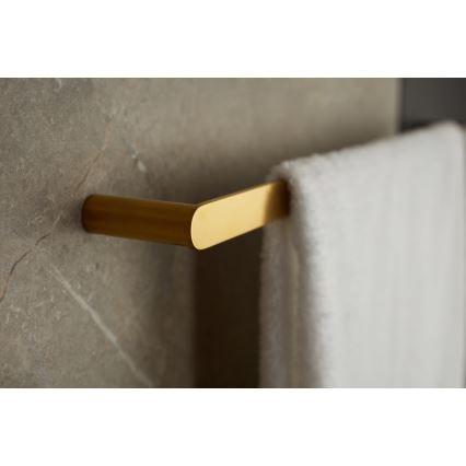 KFA Armatura 864-025-31 - Nástenný vešiak na uteráky 24 cm nerez/leštená zlatá