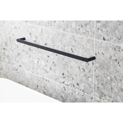 KFA Armatura 864-025-81 - Nástenný vešiak na uteráky 24 cm nerez/matná čierna