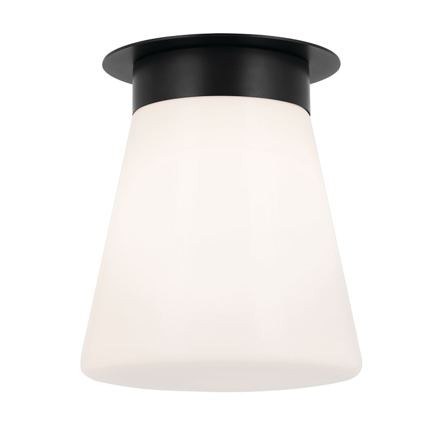 Kichler - Stropné svietidlo ALBERS 1xE27/40W/230V priemer 21,6 cm čierne