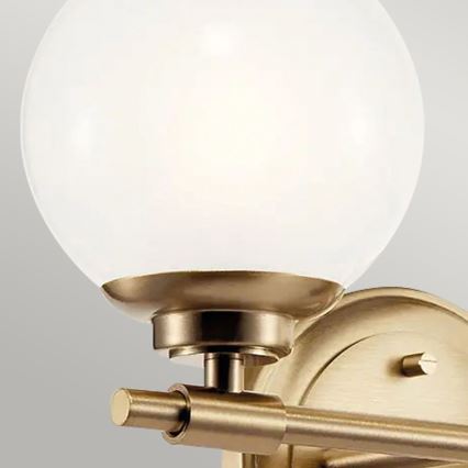 Kichler - LED Kúpeľňové nástenné svietidlo BENNO 2xG9/3W/230V IP44 mosadz