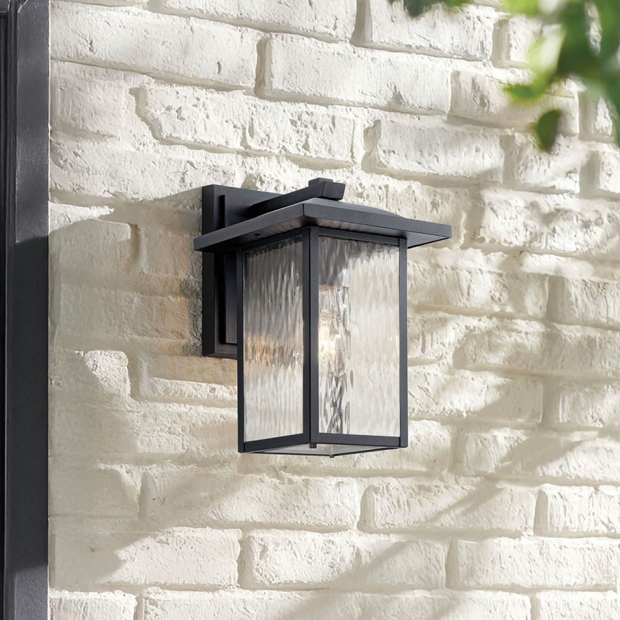 Kichler - Vonkajšie nástenné svietidlo CAPPANNA 1xE27/60W/230V IP44 čierna