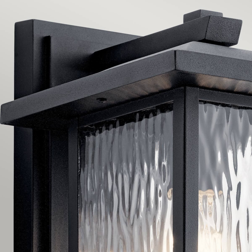 Kichler - Vonkajšie nástenné svietidlo CAPPANNA 1xE27/60W/230V IP44 čierna