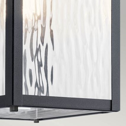 Kichler - Vonkajšie nástenné svietidlo CAPPANNA 1xE27/60W/230V IP44 čierna
