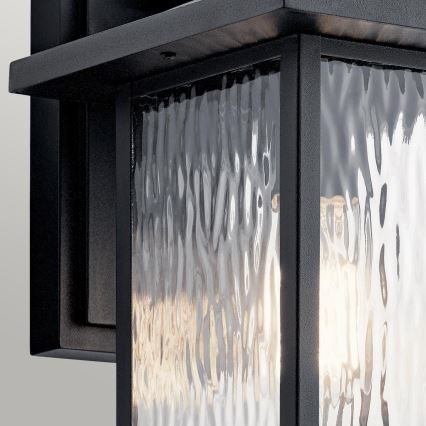 Kichler - Vonkajšie nástenné svietidlo CAPPANNA 1xE27/60W/230V IP44 čierna