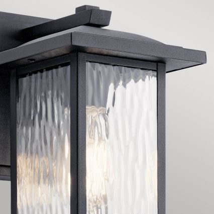 Kichler - Vonkajšie nástenné svietidlo CAPPANNA 1xE27/60W/230V IP44 čierna