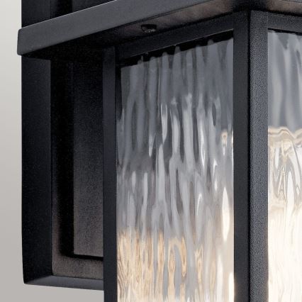 Kichler - Vonkajšie nástenné svietidlo CAPPANNA 1xE27/60W/230V IP44 čierna