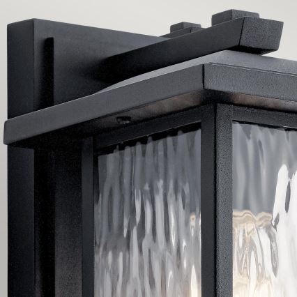 Kichler - Vonkajšie nástenné svietidlo CAPPANNA 1xE27/60W/230V IP44 čierna