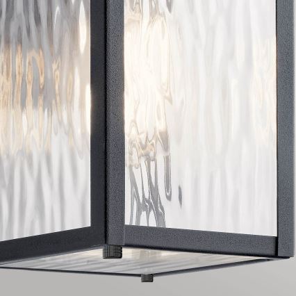 Kichler - Vonkajšie nástenné svietidlo CAPPANNA S 1xE27/60W/230V IP44 čierna