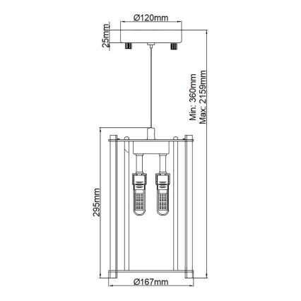 Kichler - LED Kúpeľňový luster na lanku CRYSTAL SKYE 2xG9/3W/230V IP44