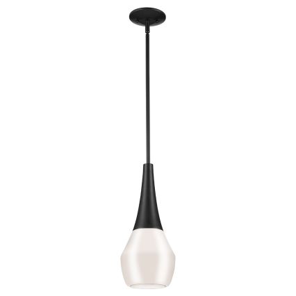 Kichler - Luster na tyči DEELA 1xE27/60W/230V pr. 17,8 cm čierna