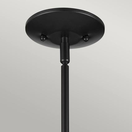 Kichler - Luster na tyči DEELA 1xE27/60W/230V pr. 17,8 cm čierna