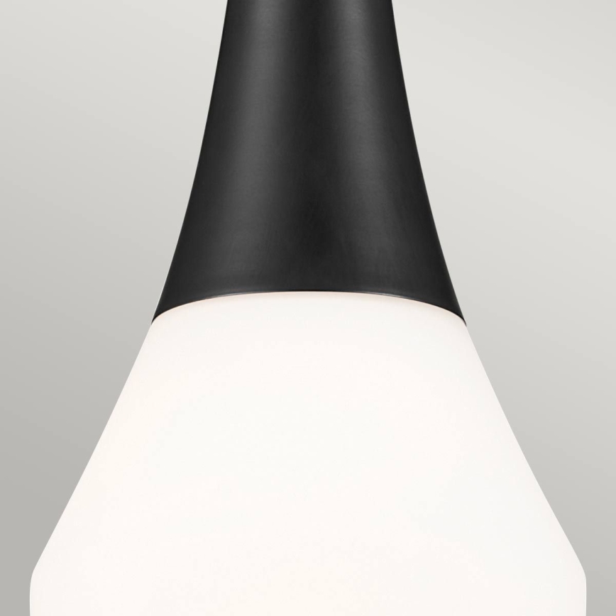 Kichler - Luster na tyči DEELA 1xE27/60W/230V pr. 17,8 cm čierna