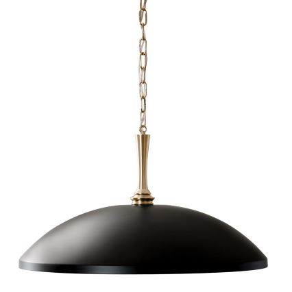 Kichler - Luster na reťazi DELAROSA 1xE27/60W/230V čierna/mosadz