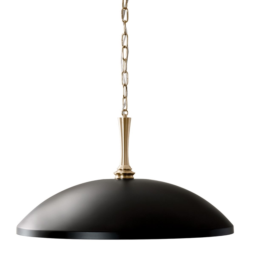 Kichler - Luster na reťazi DELAROSA 1xE27/60W/230V čierna/mosadz