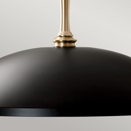 Kichler - Luster na reťazi DELAROSA 1xE27/60W/230V čierna/mosadz