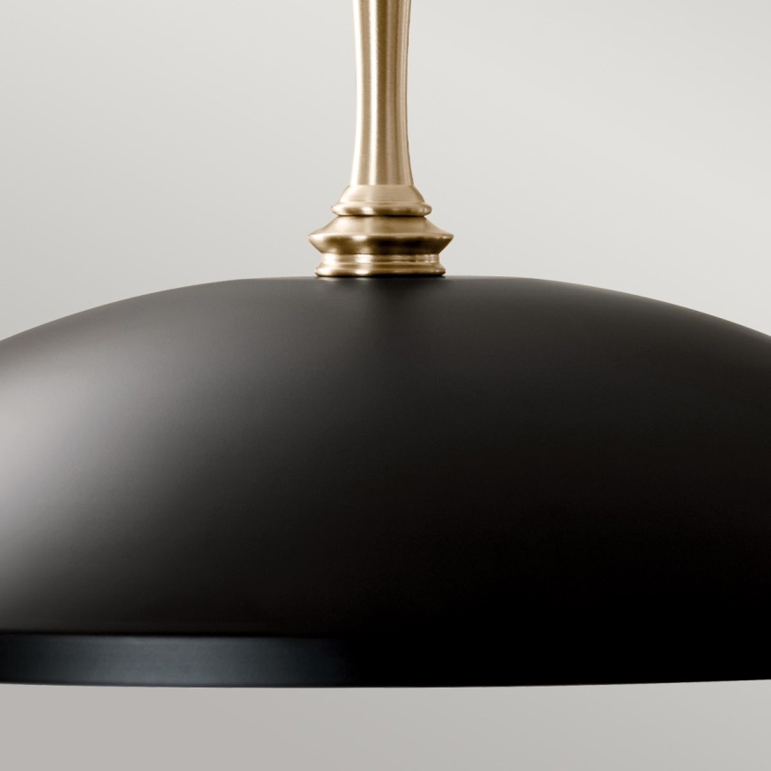 Kichler - Luster na reťazi DELAROSA 1xE27/60W/230V čierna/mosadz