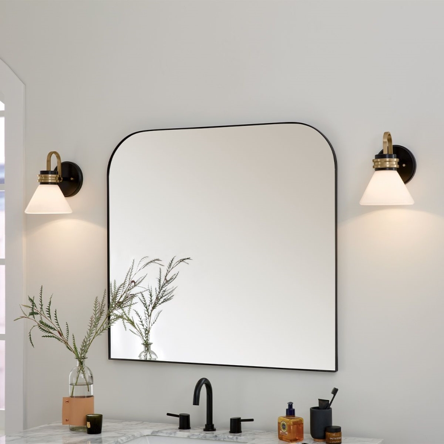 Kichler - LED Kúpeľňová nástenná lampa FARUM 1xG9/3W/230V IP44 čierna/mosadz