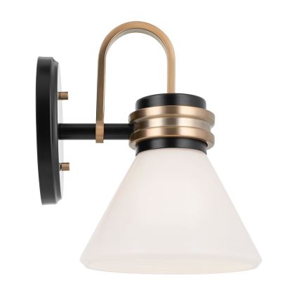 Kichler - LED Kúpeľňová nástenná lampa FARUM 1xG9/3W/230V IP44 čierna/mosadz