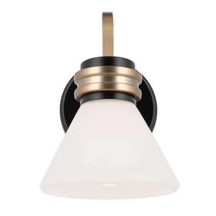 Kichler - LED Kúpeľňová nástenná lampa FARUM 1xG9/3W/230V IP44 čierna/mosadz
