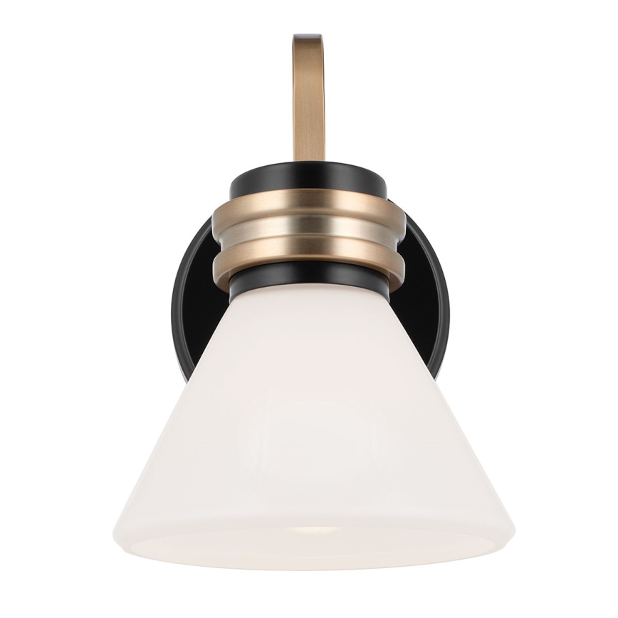 Kichler - LED Kúpeľňová nástenná lampa FARUM 1xG9/3W/230V IP44 čierna/mosadz