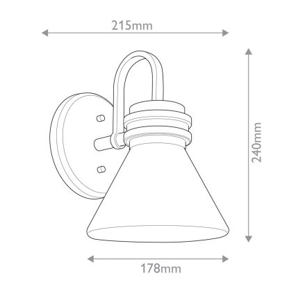 Kichler - LED Kúpeľňová nástenná lampa FARUM 1xG9/3W/230V IP44 čierna/mosadz