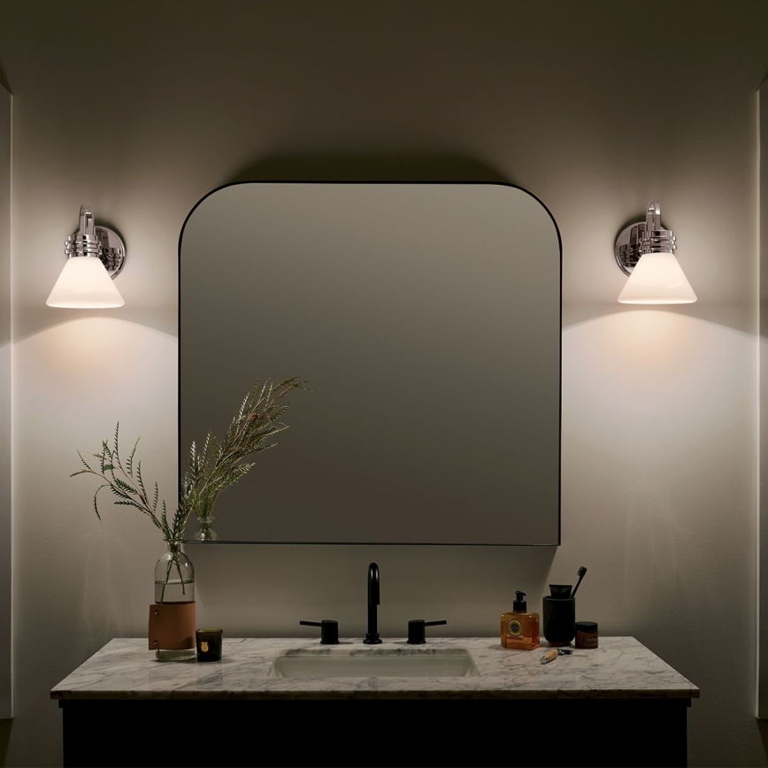 Kichler - LED Kúpeľňová nástenná lampa FARUM 1xG9/3W/230V IP44 lesklý chróm