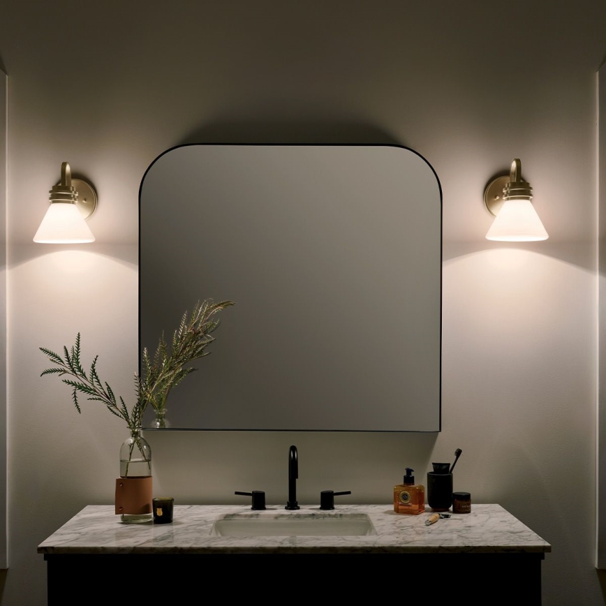 Kichler - LED Kúpeľňová nástenná lampa FARUM 1xG9/3W/230V IP44 mosadz
