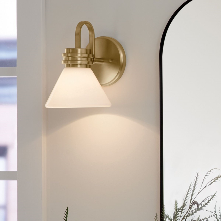 Kichler - LED Kúpeľňová nástenná lampa FARUM 1xG9/3W/230V IP44 mosadz