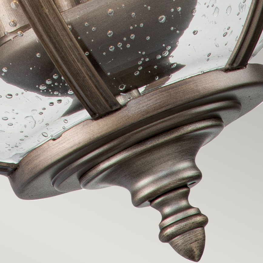 Kichler - Vonkajšie nástenné svietidlo HALLERON 3xE14/40W/230V IP44