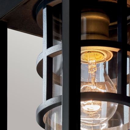 Kichler - Vonkajšie nástenné svietidlo HONE M 1xE27/60W/230V IP44 čierne