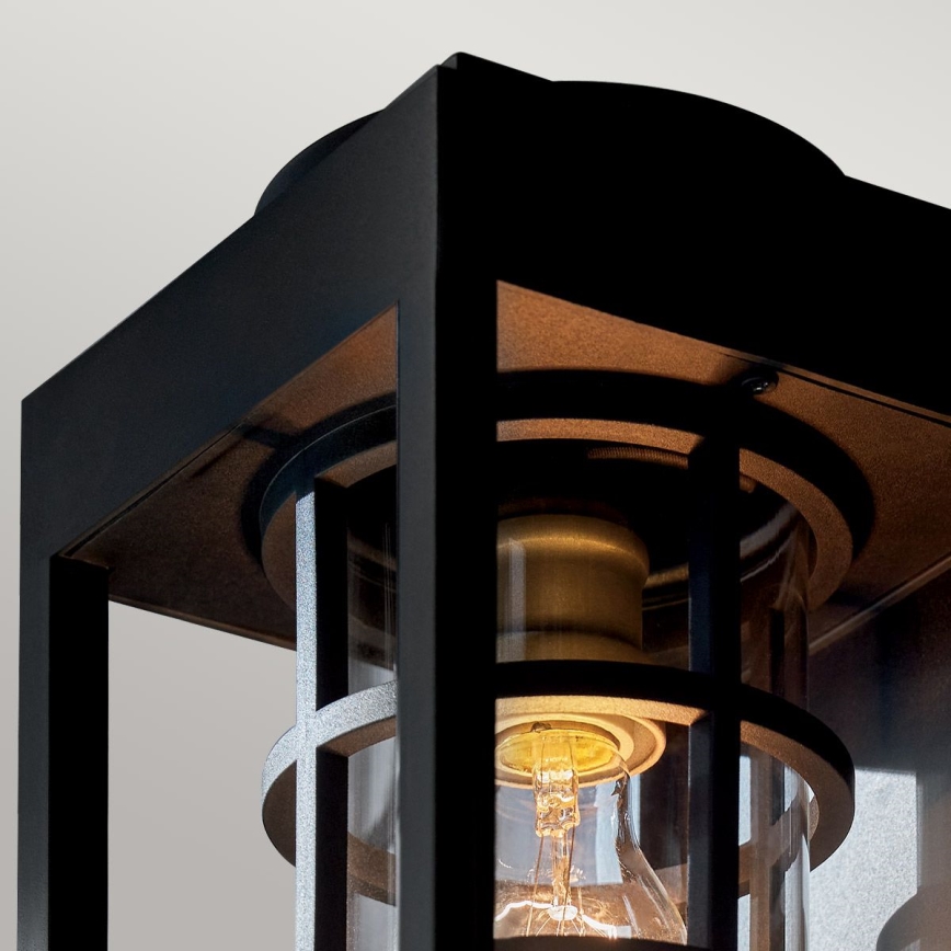 Kichler - Vonkajšie nástenné svietidlo HONE S 1xE27/60W/230V IP44 čierna