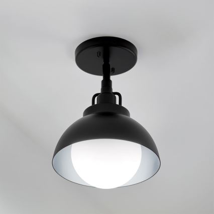 Kichler - Nástenná lampa NIVA 1xE27/40W/230V čierna