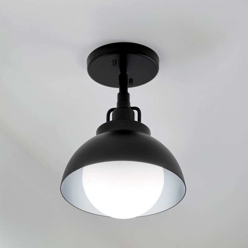 Kichler - Nástenná lampa NIVA 1xE27/40W/230V čierna