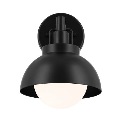 Kichler - Nástenná lampa NIVA 1xE27/40W/230V čierna